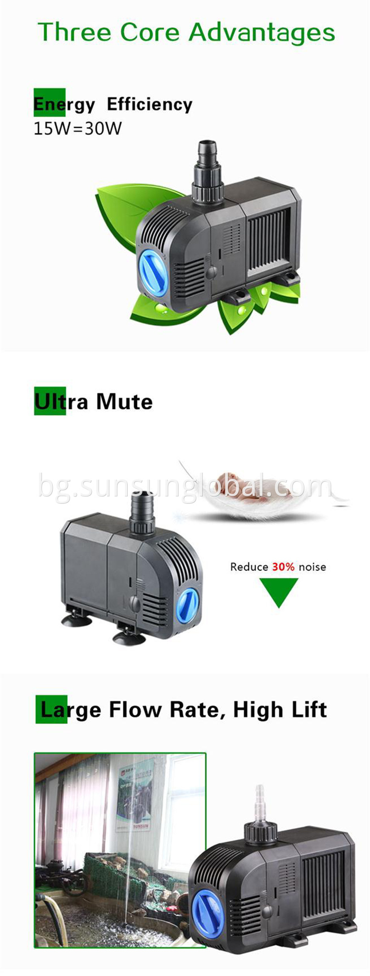 Гореща продажба, екологична вертикална водна помпа